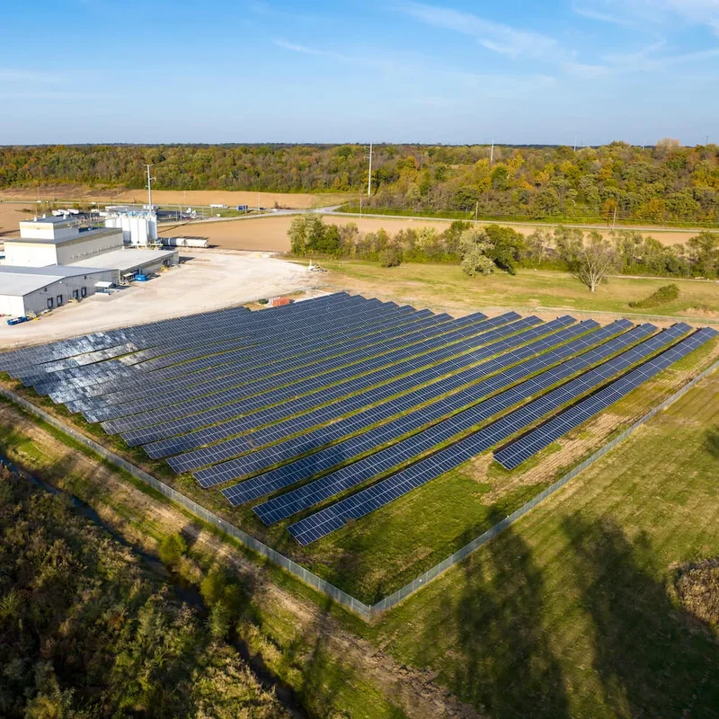 Huber Advanced Materials Marblehead New Marblehead plant solar array